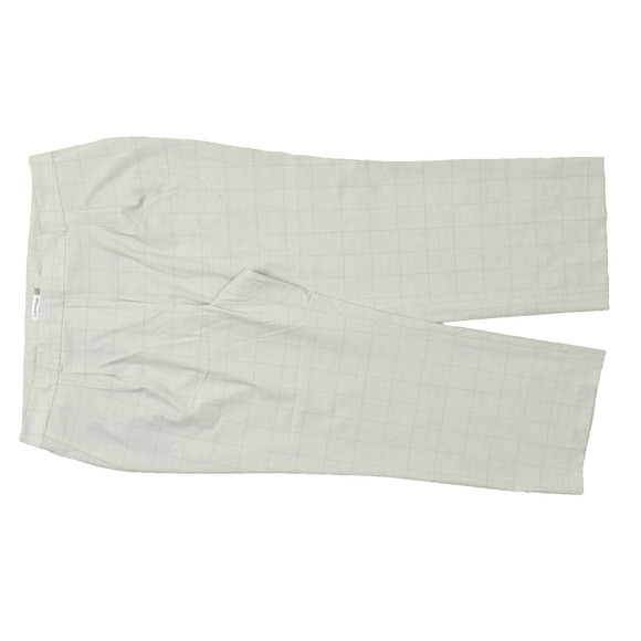 Calvin Klein Men's Gray Plaid Trousers Plus Size 20W Spandex Comfort Polyester - Picture 1 of 8